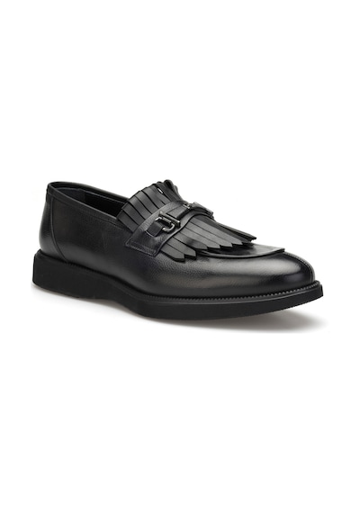 Santo Püsküllü Erkek Deri Loafer Siyah