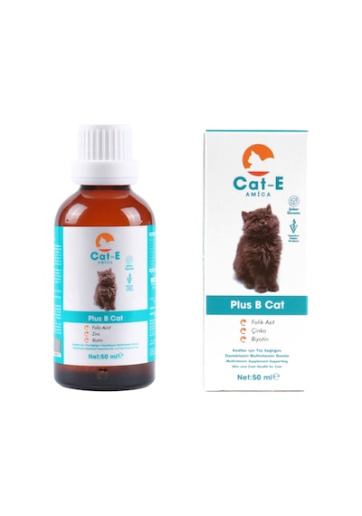 Amica Cat-e B Plus Kediler İçin Tüy Sağlını Multivitamin Damla