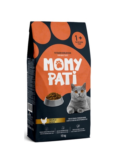 Momy Pati Tavuklu Kedi Maması 15 Kg Yetişkin Kediler Için