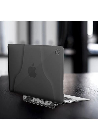 Ally Macbook Air 13 2018 A1932 Portatif Alt Üst Kılıf+çanta- 5775 Gri