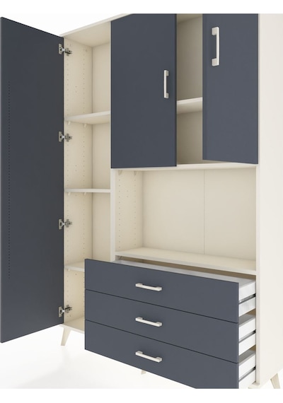 Arges Dolap 6 Raflı 3 Çekmeceli 3 Kapaklı 132x30x195 Aytaşı-antrasit/antrasit Antrasıt/antrasıt Arges Dolap 6 Raflı 3 Çekmeceli 3 Kapaklı 132x30x195 Aytaşı-antrasit/antrasit Antrasıt/antrasıt