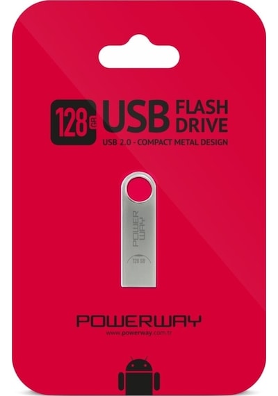 Powerway 128 Gb Metal Usb Bellek
