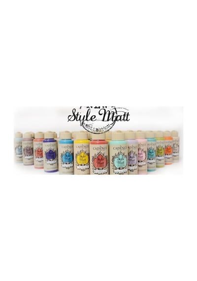 Cadence Style Matt Akrilik Boya 120Ml. 9009Açık  Sarı