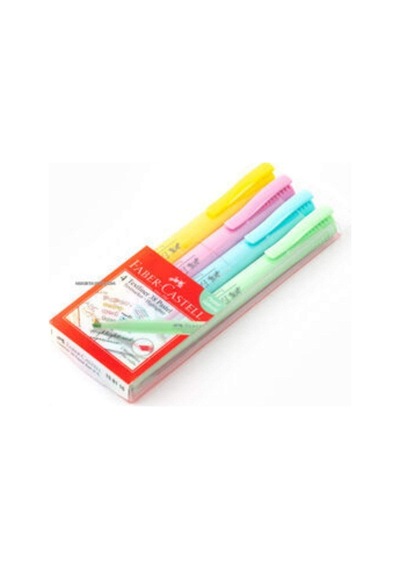Faber-castell Faber Castell 38 Texliner Pastel 4'lü Kalem