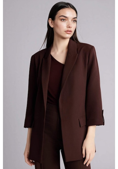 Defacto Regular Fıt Blazer Ceket G7818ax26spbn324 Kahve-bn324