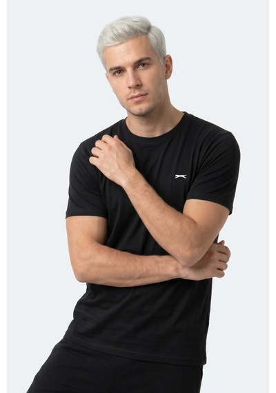 Slazenger Rosalva T Erkek Pamuklu Siyah Tişört