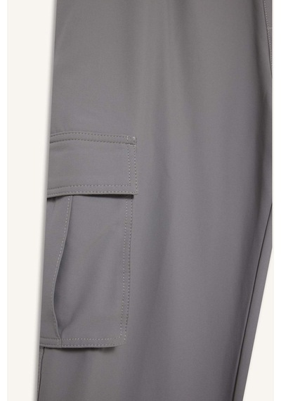 Defacto Defactofit Standart Fit Kargo Cepli Standart Paça Dokuma Sporcu Jogger F2308ax25wngr67 Gri