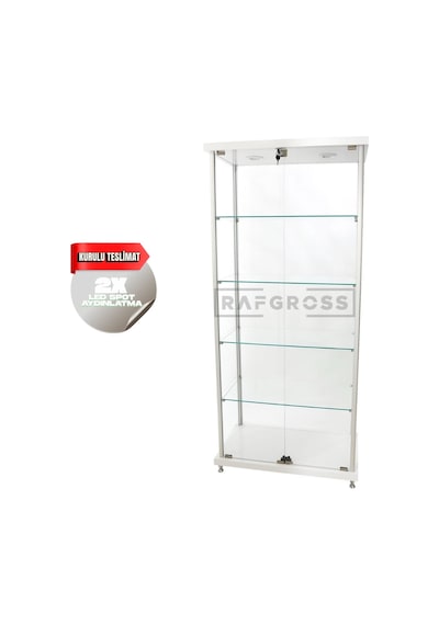 Kurulu Teslimat,camlı Dolap, Camlı Vitrin Byz 30x70x175