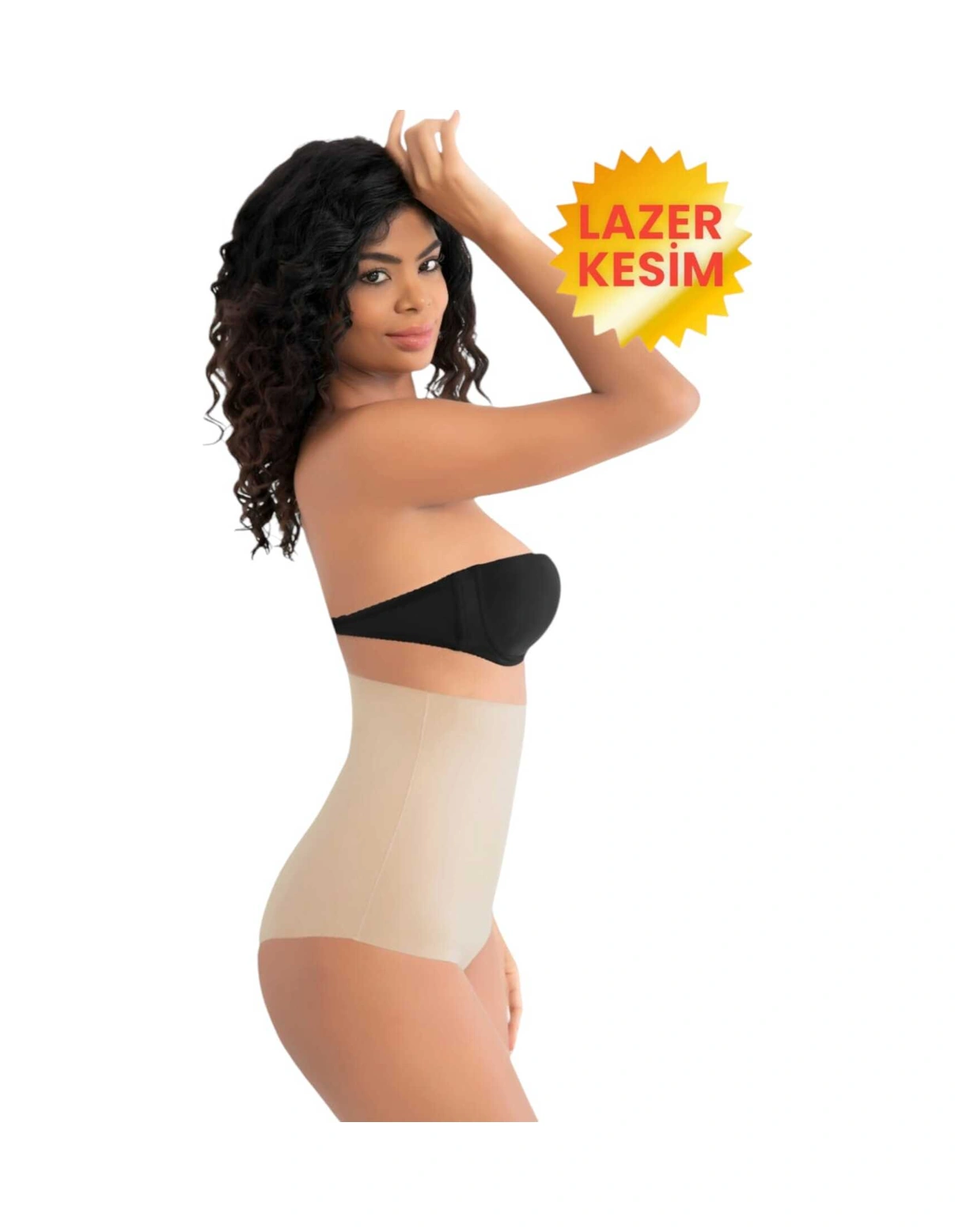Tezzgelsin Kadın Lazer Kesim Ve Toparlayıcı Yüksek Bel Slip Korse 3'lü Set Ten Rengi