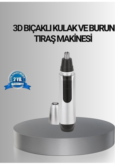 Kişisel Burun Ve Kulak Tıraş Makinesi 3d Kavisli Bıçak Ve Kompakt Tasarım -