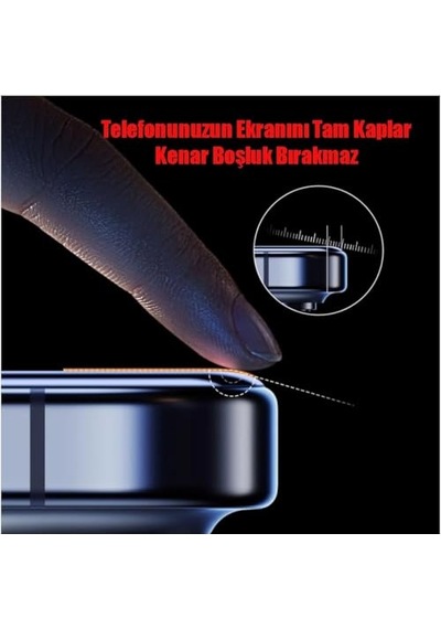 Apple iPhone Uyumlu,16/16 Pro /16 Plus / 16 Pro Max Hayalet Aparatlı Ekran Koruyucu Otomatik Kurulumlu Toz Engelleyici Baloncuk Bır