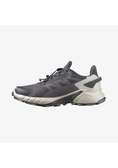 Salomon Supercross 4 Gore-tex Kadın Koşu Ayakkabısı Nine Iron L47976100 Gri