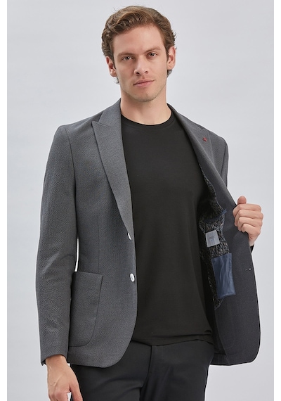 İmza Koyu Antrasit Desenli Kırlangıç Yaka Likralı 6 Drop Slim Fit Dar Kesim Casual Ceket 1002240155-koyu Antrasit Koyu Antrasit İmza Koyu Antrasit Desenli Kırlangıç Yaka Likralı 6 Drop Slim Fit Dar Kesim Casual Ceket 1002240155-koyu Antrasit Koyu Antrasit