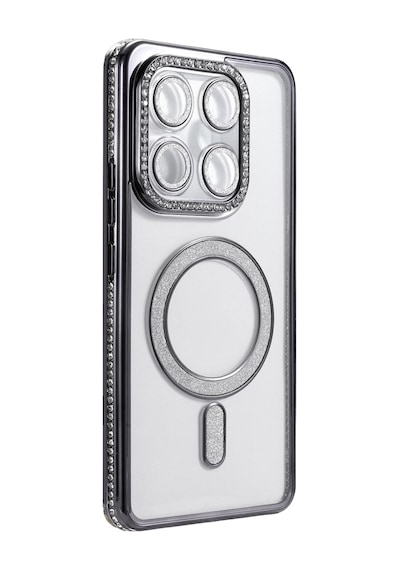 Xiaomi Mi 15t Pro Uyumlu Joke Simli Magneticsafe Kılıf - Siyah Çok Renkli