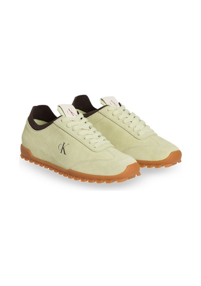 Calvin Klein Low Profıle Runner Mg Sue Yeşil Kadın Sneaker 000000000102245970 Yeşil