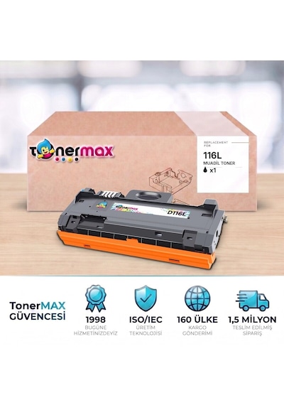 Samsung M2675f Uyumlu Toner Çipli Mlt-d116l 2'li 3.000 Sayfa