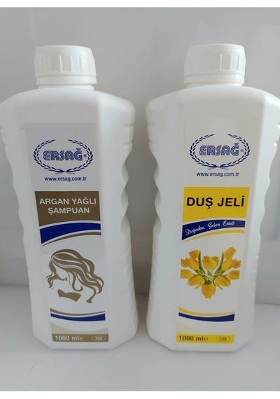 Ersag Argan Yağlı Şampuan 1 L + Duş Jeli 1 L