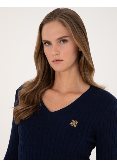 Pierre Cardin Kadın Lacivert Kazak /triko 50317062-vr033 Lacivert