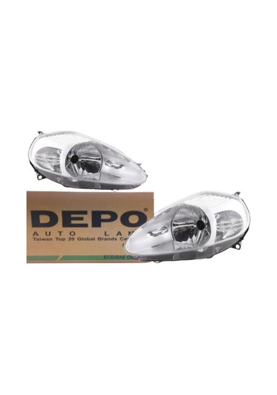 Depo Fıat Grande Punto 2008- Üzeri Depo Sol Far Mor Soketli 51840995