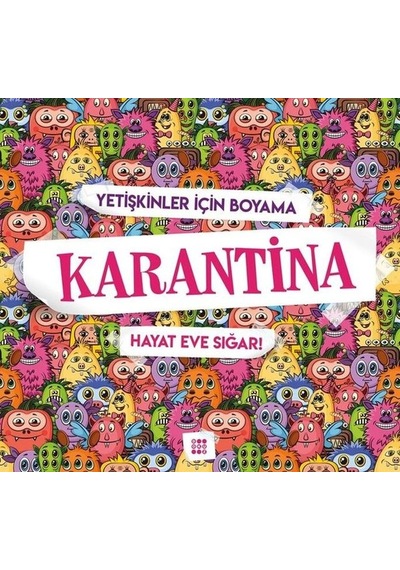 Karantina-hayat Eve Sığar -yetişkinler İçin Boyama
