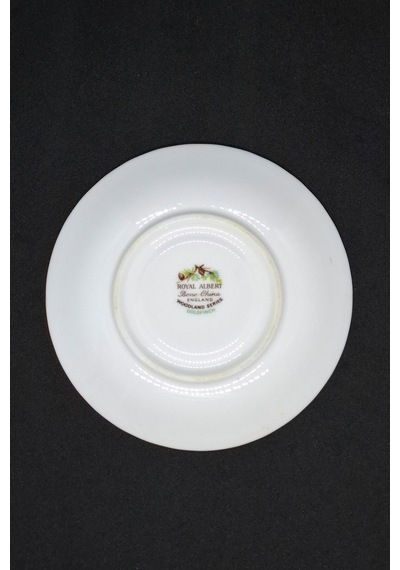 Woodland Serisi Goldfinch Bone China England Antika Porselen Kahve Fincan Tabağı 12 Cm Kahverengi