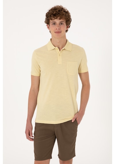 U.s. Polo Assn. Erkek Polo T-shirt 2102651 Sarı