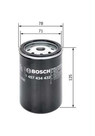 Bosch 1457434432 Dizel Filtre
