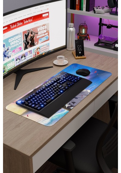Violet Evergarden Anime V2 - 70x30 Xl Gaming Kauçuk Kaymaz Taban Mouse Pad Fare Altlığı