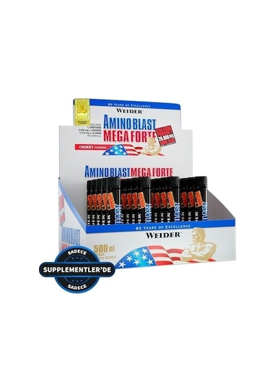 Weider Amino Liquid Mega Forte 20 Ampül Kiraz