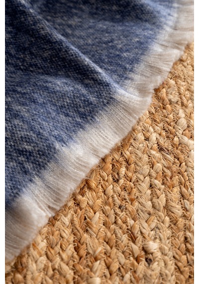 Scala İndigo Tüylü Throw Battaniye 130x170 5070a İndigo