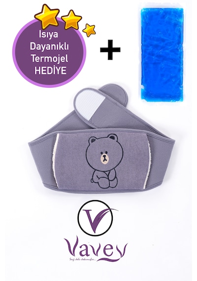 Vavey Sıcak Su Torbası Regl Kemeri Mor + Termojel