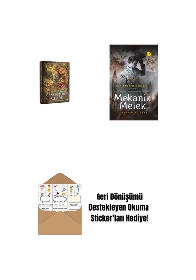 Dikenli Zincir Ciltli + Mekanik Melek Ciltli + Okuma Sticker'ları