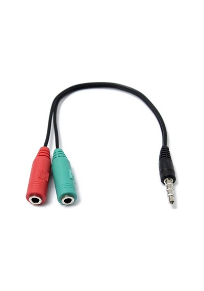 3.5mm Stereo 4 Boğum Kulaklık Mikrofon Ayırıcı Y Kablo
