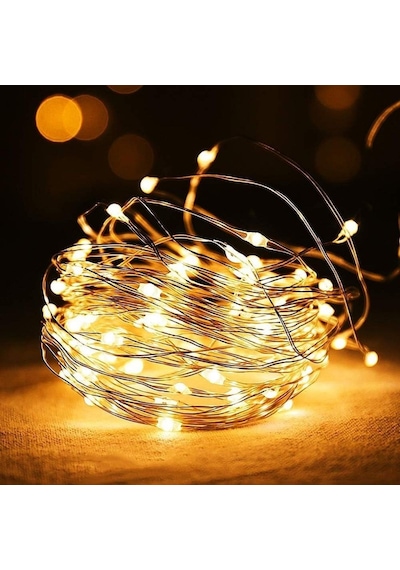 Buffer Sarı Peri Led Flaşlı Işık 3 Metre Dekoratif Oda Ve Organizasyon Aydınlatması Renkli