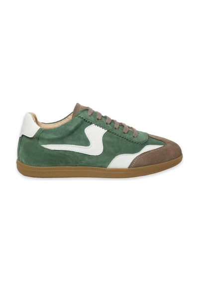 Mammamia D24ka-395 İnce Taban Deri Sneaker Kadın Ayakkabı Haki