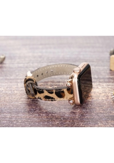 Apple Watch Uyumlu Deri Kordon 38-40-41mm Ferro Leo1n Diğer