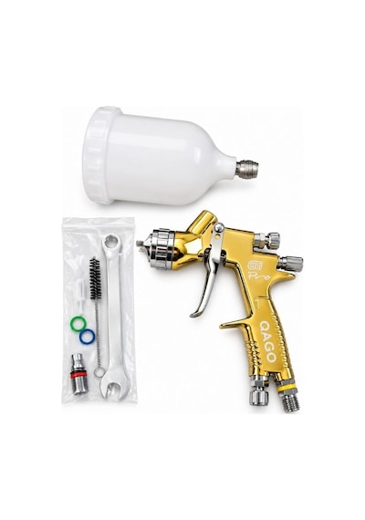 Qago Gti Pro Te20 Havalı Boya Tabancası 1.3mm Üstten Depolu 600ml Gold