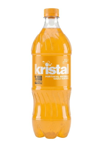 Kristal Portakal Aromalı Gazlı İçecek 1 L 12'li