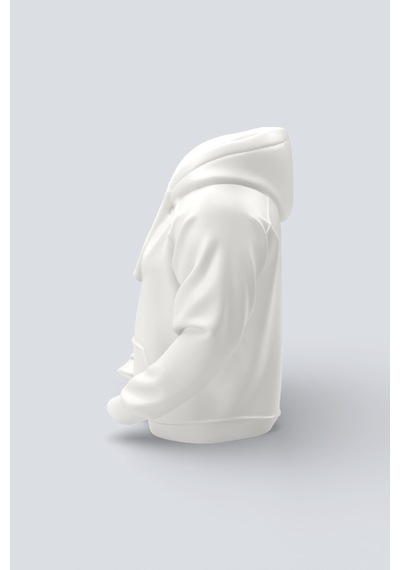 Hoodie Tasarımlı Dekoratif Kalemlik Beyaz