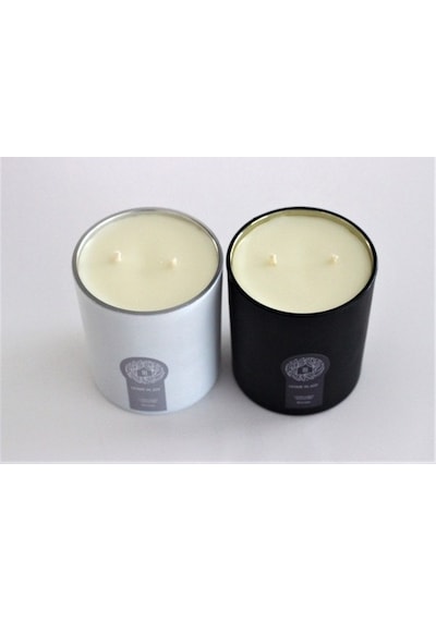 Kokulu Mum 250G Soya Home In Joy Beyaz-Silver Renk 8X9Cm Cam
