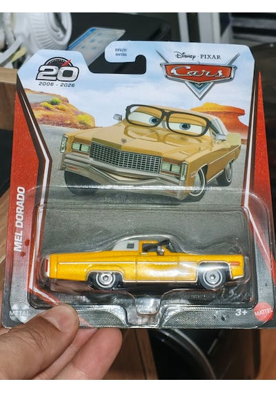 Disney Pixar Cars Mel Dorado Die-cast Araç, 20. Yıl Die-cast Metal Sarı