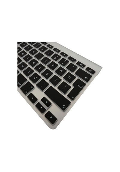 Apple Magic Keyboard A1314 A1243 Türkçe Q Uyumlu Klavye Koruyucu Uk İngilizce Iso Ters L Enter Silikon Kaplama Ultra İnce Kaymaz Toz Ve Sıvı Koruma Keyboard Cover Siyah 45458643