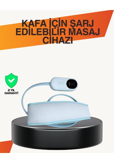 Evde Spa Etkisi Sunan Isıtmalı Baş Masaj Cihazı Beyaz - Siyah