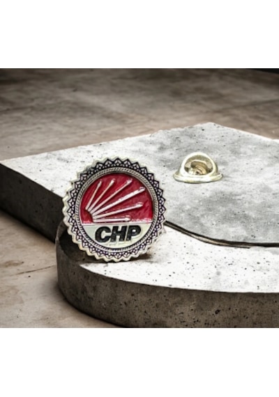 Chp Yaka Rozeti 925 Ayar Gümüş