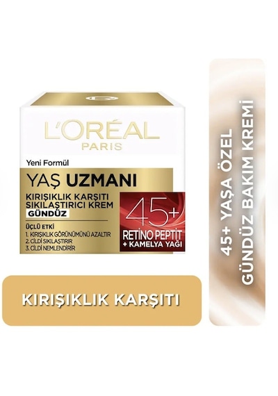 Loreal Yaş Uzmanı 45+ Kırışıklık Karşıtı Sıkılaştırıcı Gece + Gündüz Kremi 50 Ml + 50 Ml
