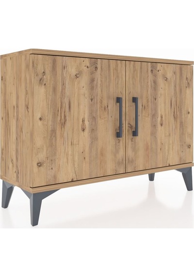 Arges Şifonyer Tek Raflı 2 Kapaklı 88x30x64 Çam-çam Çam