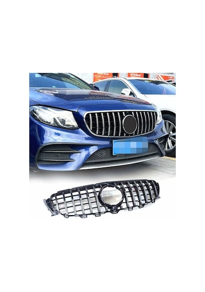 Mercedes E-class W213 E63 Ön Panjur Siyah Krom Gtr Model 2016-2020 Arası Uyumlu