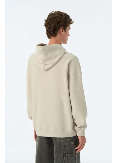 Socrates Dergi Sir. 44 Supersoft Cepli Hoodie - Açık Gri Gri