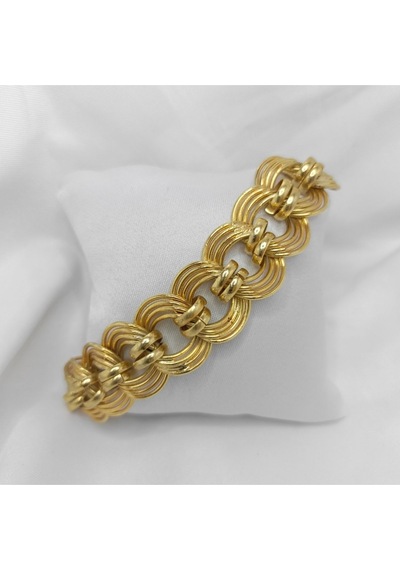 22 Ayar Altın Kaplama Samanyolu Bileklik No:24 Gold