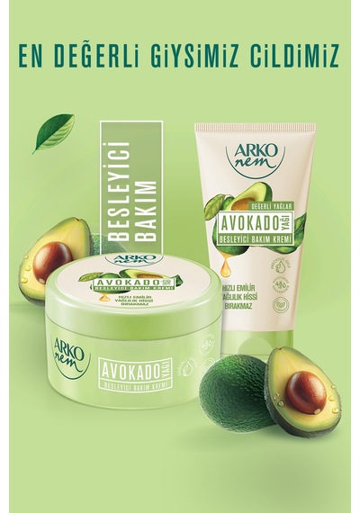 Besleyici Bakım Kremi Avokado 3x60 Ml